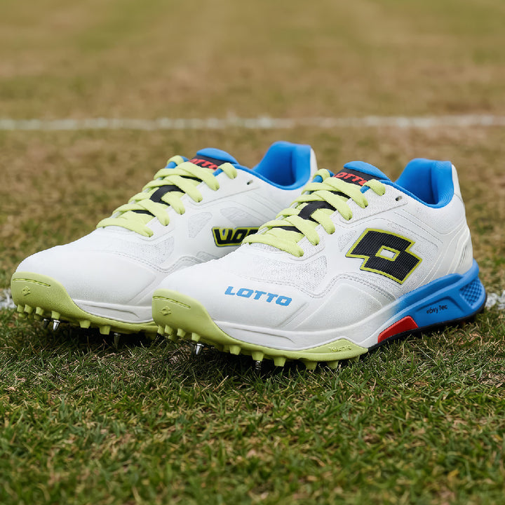 LOTTO SUPER SHOT SPIKE WHITE/BLUE/LIMEADE