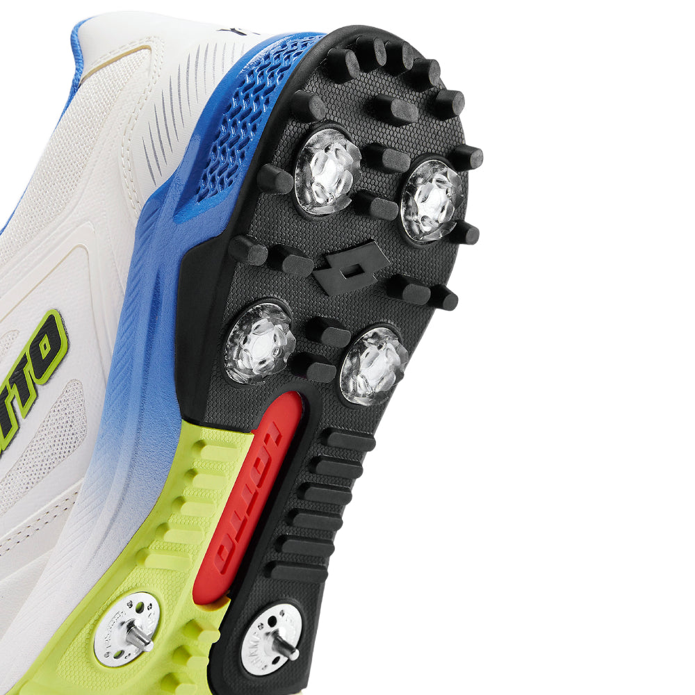 LOTTO SUPER SHOT SPIKE WHITE/BLUE/LIMEADE