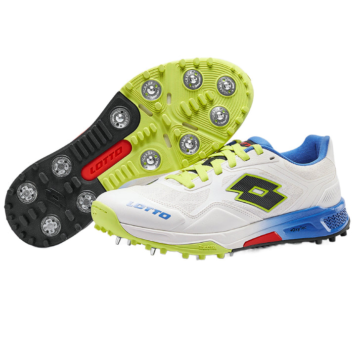 LOTTO SUPER SHOT SPIKE WHITE/BLUE/LIMEADE