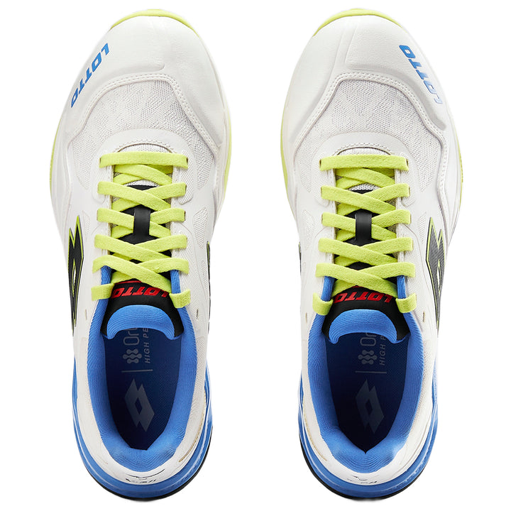 LOTTO SUPER SHOT SPIKE WHITE/BLUE/LIMEADE