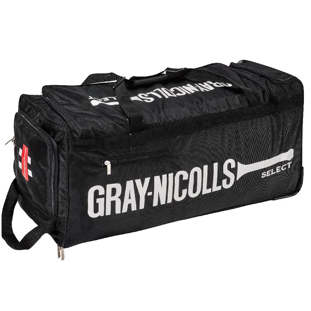 Black sports bag with Gray-Nicolls branding on a white background