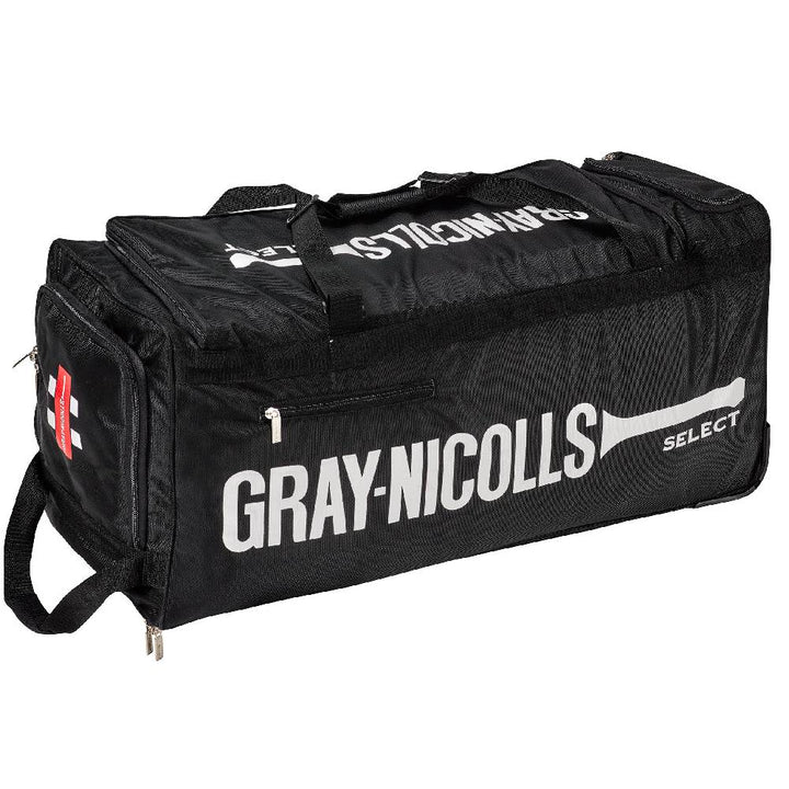 Black sports bag with Gray-Nicolls branding on a white background