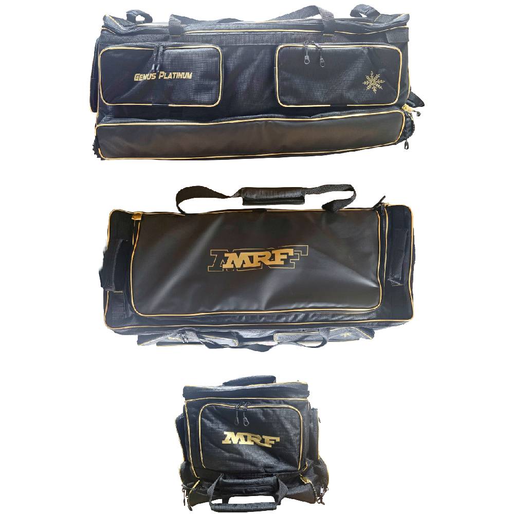 MRF GENIUS PLATINUM WHEELIE BAG BLACK/GOLD