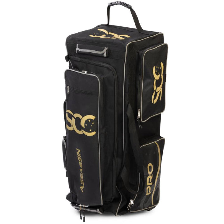 SCC CRICKET ASSASSIN PRO GEAR BAG BLACK/GOLD