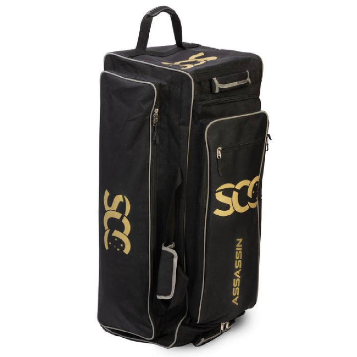 SCC CRICKET ASSASSIN PRO GEAR BAG BLACK/GOLD
