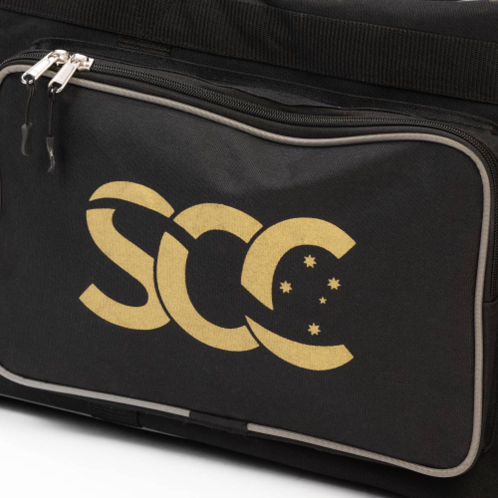SCC CRICKET ASSASSIN PRO GEAR BAG BLACK/GOLD
