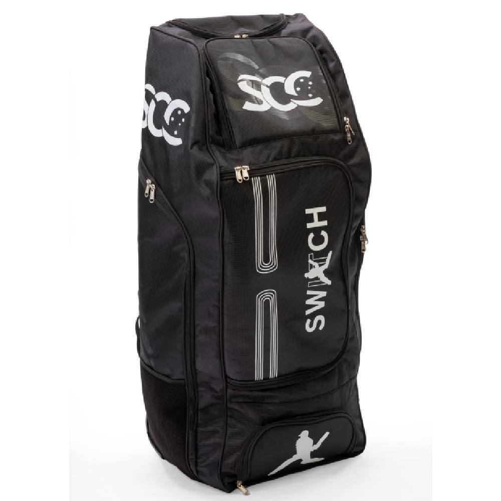 SCC CRICKET SWITCH DUFFLE GEAR BAG BLACK/WHITE
