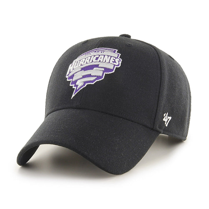 BBL 47MVP SNAPBACK CAP BLACK HOBART HURRICANES ADJUSTABLE YOUTH