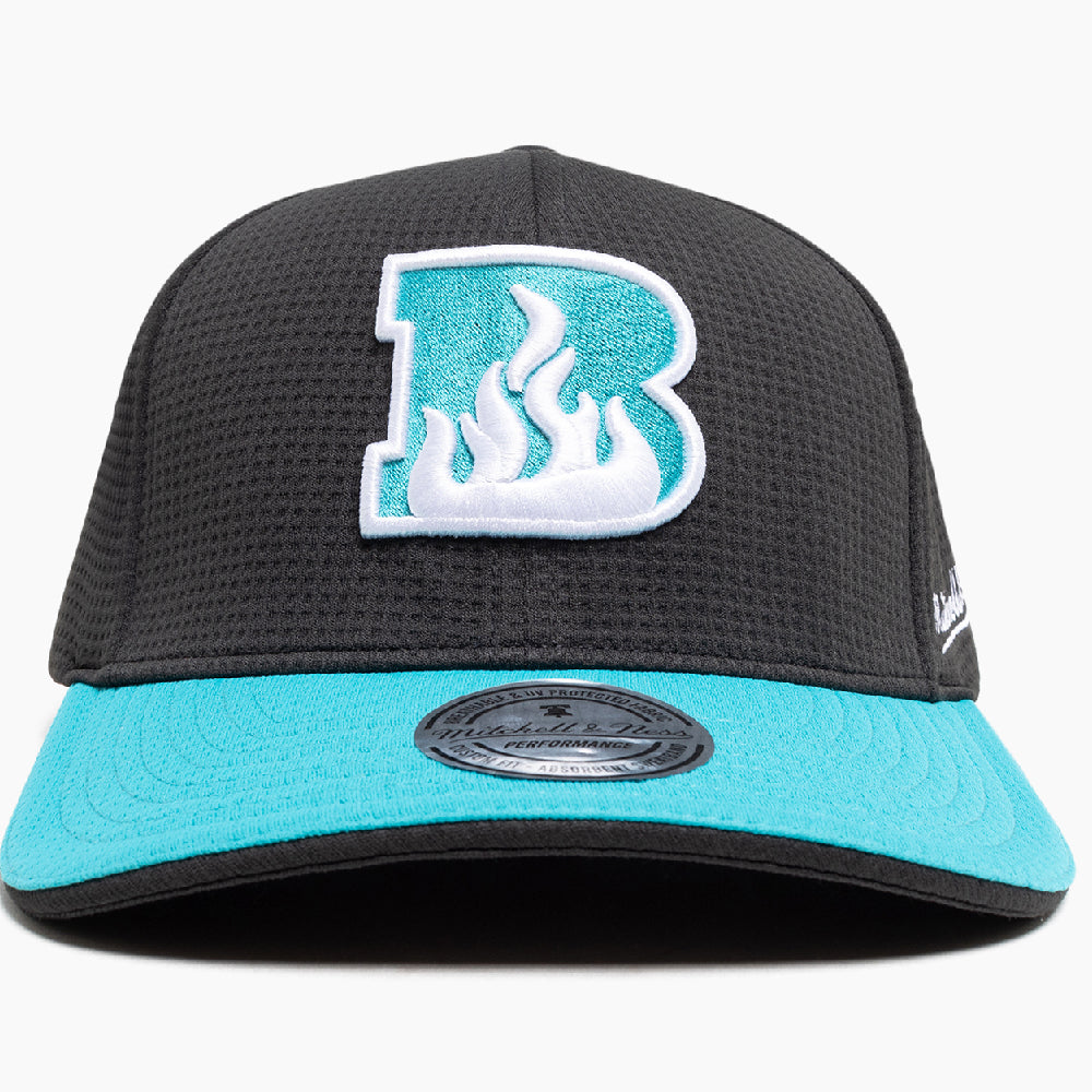 BBL14 Mitchell & Ness On Field Cap - BRISBANE HEAT