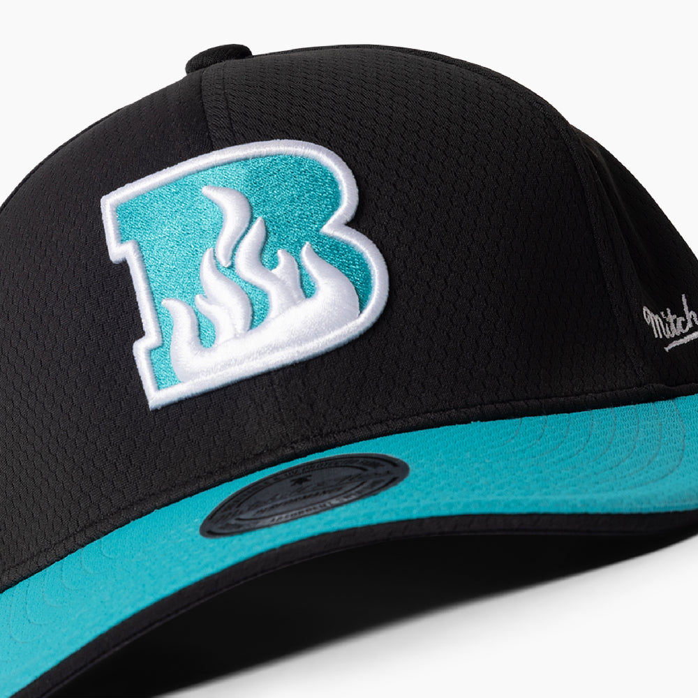 BBL15 Mitchell & Ness On Field Cap - BRISBANE HEAT