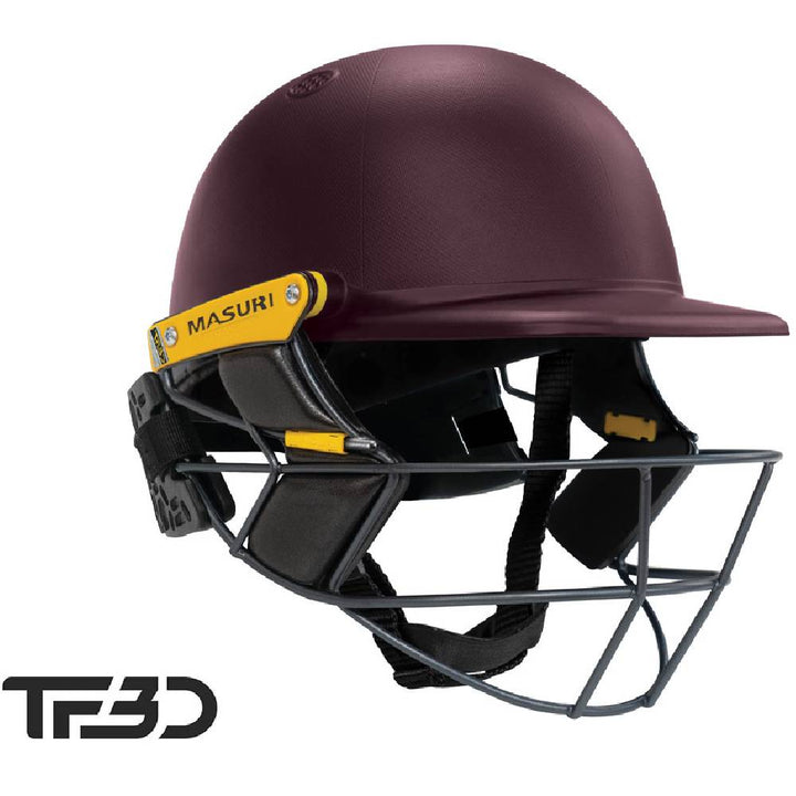 MASURI TRUE FIT 3D T LINE TITANIUM SENIOR HELMET WITH STEMGUARD