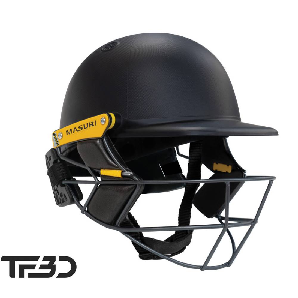 MASURI TRUE FIT 3D T LINE TITANIUM JUNIOR HELMET WITH STEMGUARD