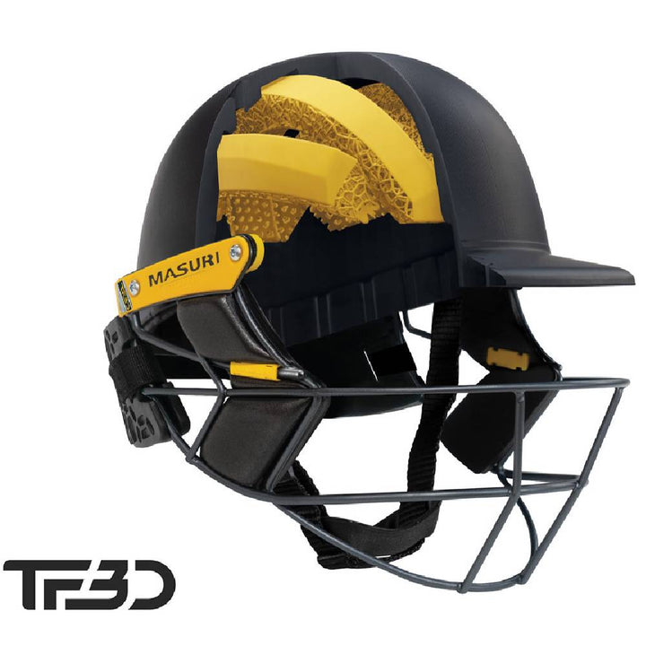 MASURI TRUE FIT 3D T LINE TITANIUM JUNIOR HELMET WITH STEMGUARD