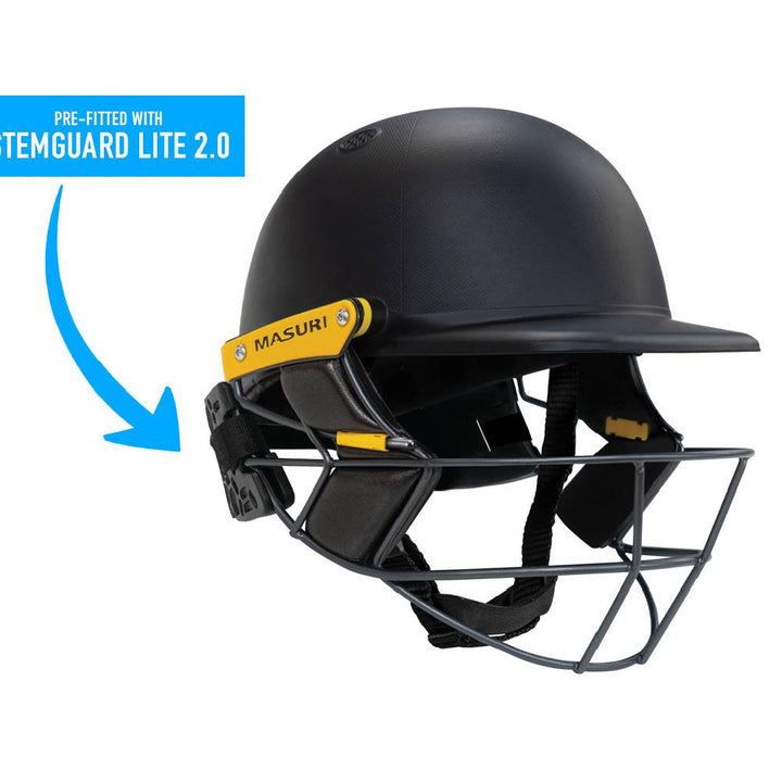 MASURI OS T LINE PLUS STEEL JUNIOR HELMET WITH STEMGUARD