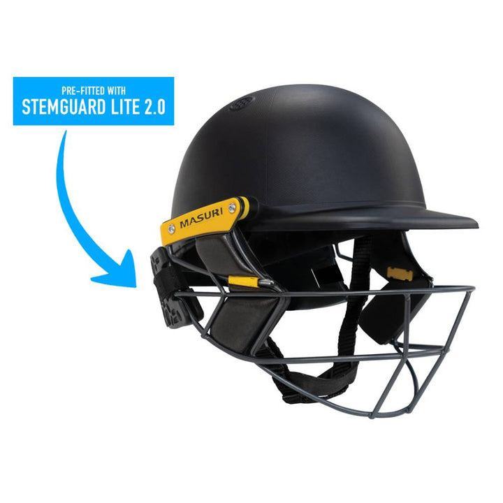 MASURI OS T LINE PLUS TITANIUM JUNIOR HELMET WITH STEMGUARD