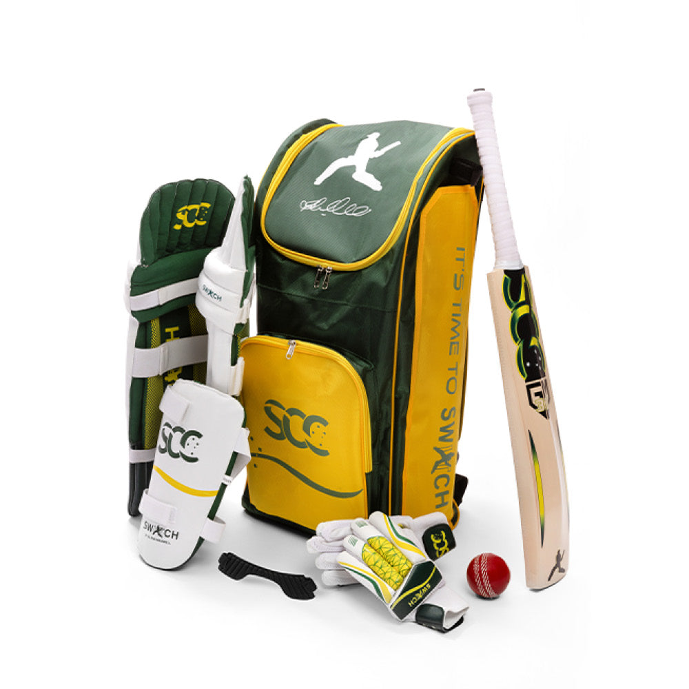 SCC CRICKET SWITCH RUSH GOLD KW JUNIOR CRICKET SET