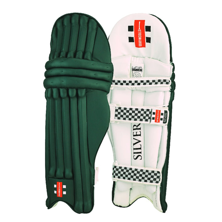 GRAY-NICOLLS SILVER CRICKET BATTING PADS COLOURED