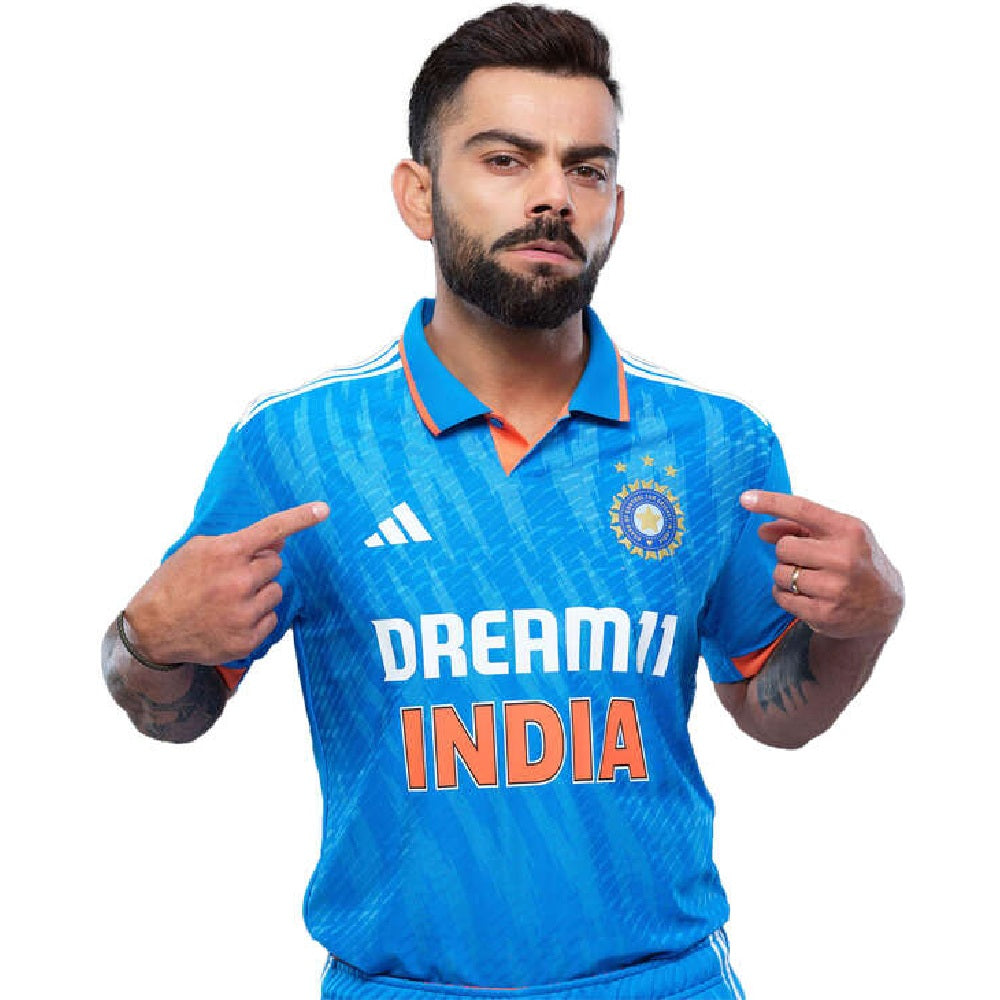 adidas INDIA CRICKET BRIGHT BLUE ODI JERSEY