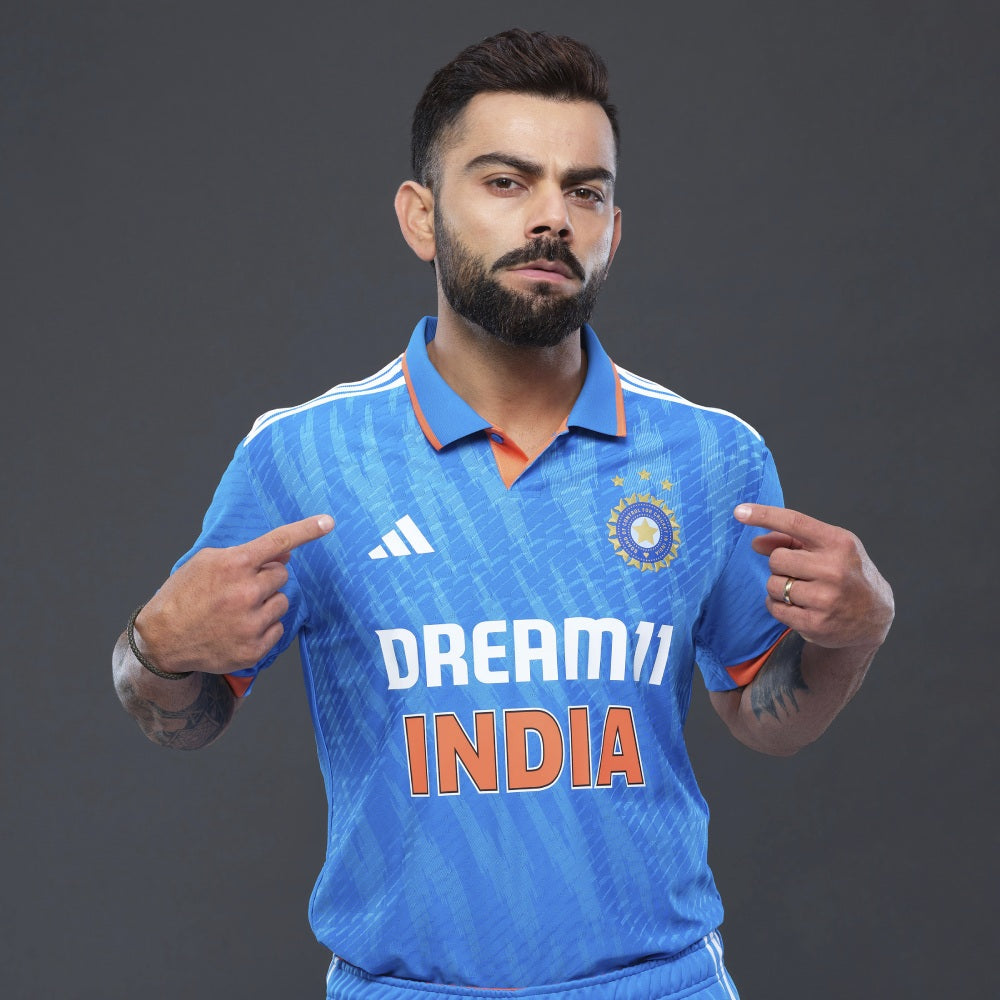 adidas INDIA CRICKET BRIGHT BLUE ODI JERSEY