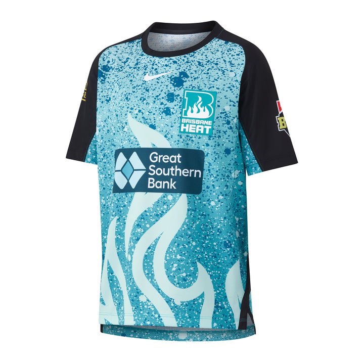 BBL13 BRISBANE HEAT REPLICA SHIRT SHORT SLEEVE JUNIORS