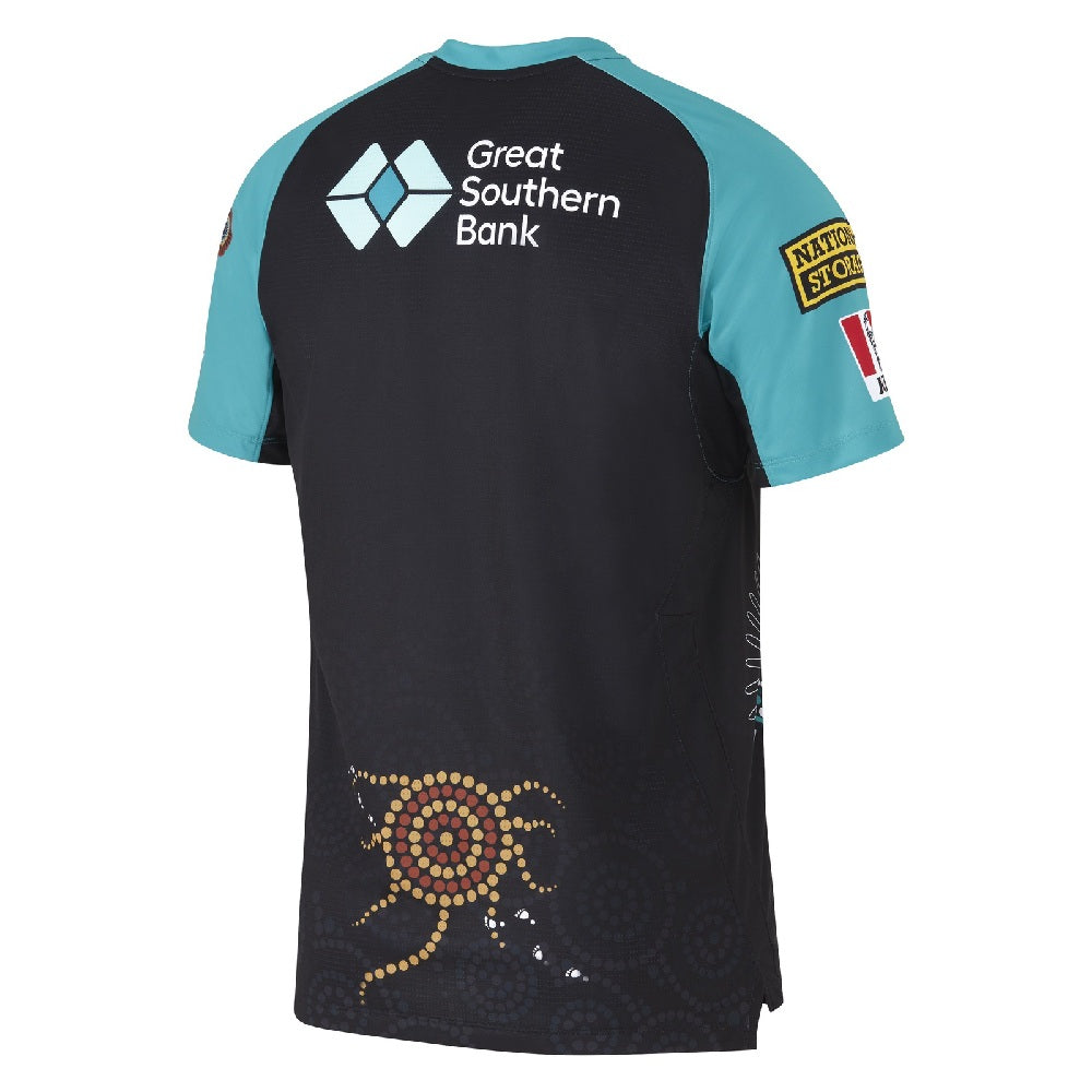 BBL13 BRISBANE HEAT REPLICA INDIGENOUS SHIRT SHORT SLEEVE