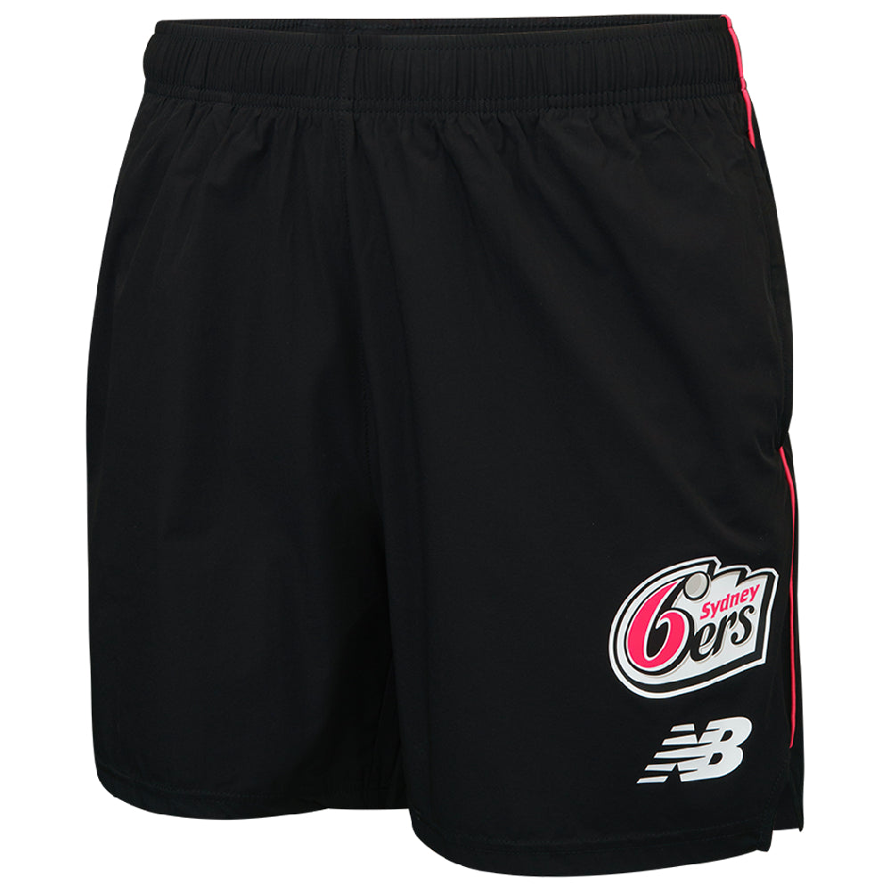 Black shorts with the Sydney Sixers logo on the front of the left leg.