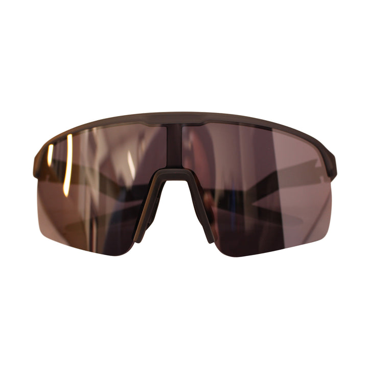 COUNTY CHROME SUNGLASSES OPAQUE CHARCOAL - SILVER LENS