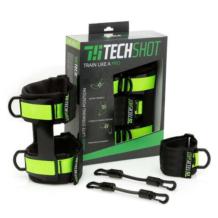 TECHSHOT CRICKET CRICKET BATTING TRAINER Adult Medium (Lime)