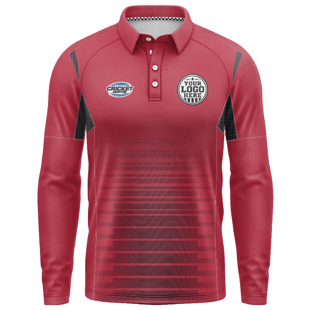 SILVER PERFORMANCE POLO LONG SLEEVE
