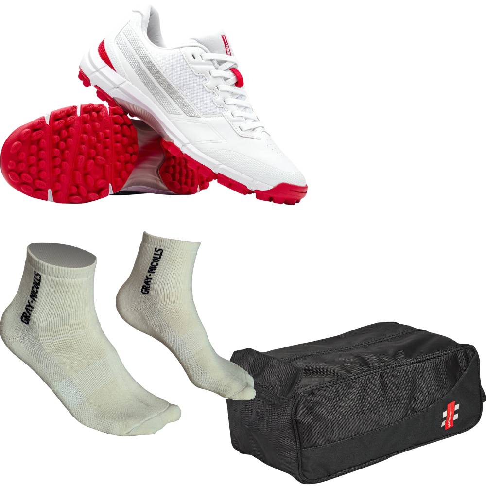 Gray-Nicolls Velocity Rubbers, Socks & Boot Bag Bundle