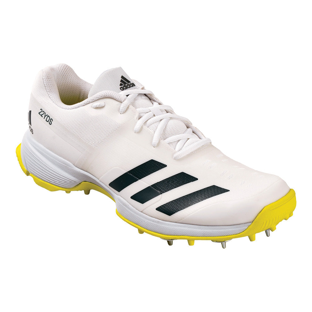 ADIDAS adiZERO 22YDS CRICKET SPIKE BLACK/YELLOW